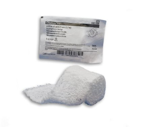 Fluff Bandage Roll Dermacea Gauze 6-Ply 2-1/4 Inch X 3 Yard Roll Shape Sterile 441100