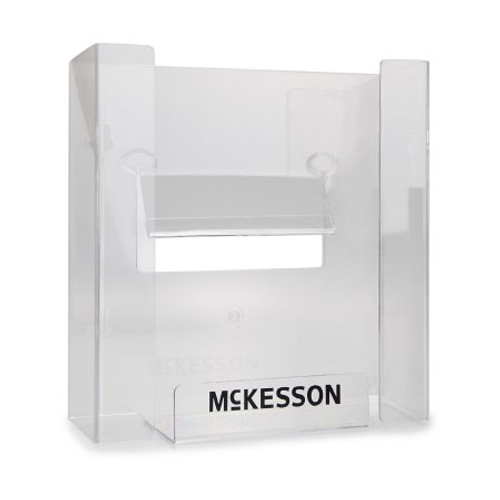 Glove Box Holder McKesson Horizontal or Vertical Mounted 3-Box Capacity Clear 3-1/8 X 10-1/4 X 15-1/4 Inch Plastic 16-6530