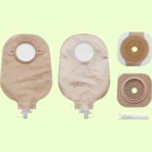 Urostomy Pouch New Image Two-Piece System 9 Inch Length Up to 1-1/4 Inch Stoma Flat Trim to Fit 19202