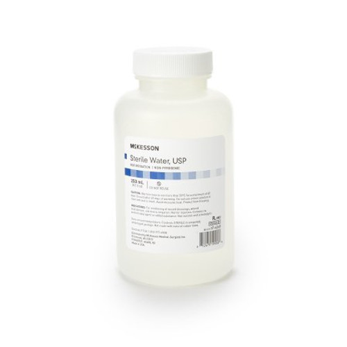 McKesson Irrigation Solution Sterile Water for Irrigation Not for Injection Bottle Screw Top 250 mL 37-6260