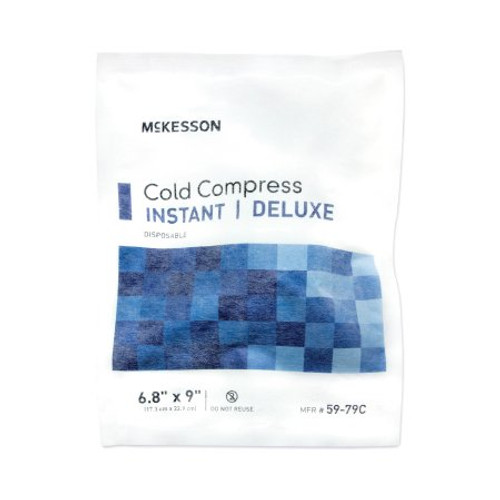 Instant Cold Pack McKesson Deluxe General Purpose Large 6-4/5 X 9 Inch Fabric / Ammonium Nitrate / Water Disposable 59-79C