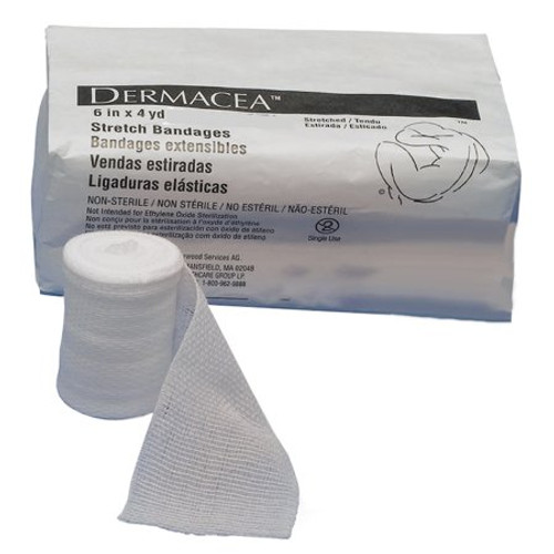 Conforming Bandage Dermacea Cotton / Polyester 1-Ply 6 Inch X 4 Yard Roll Shape Sterile 441507