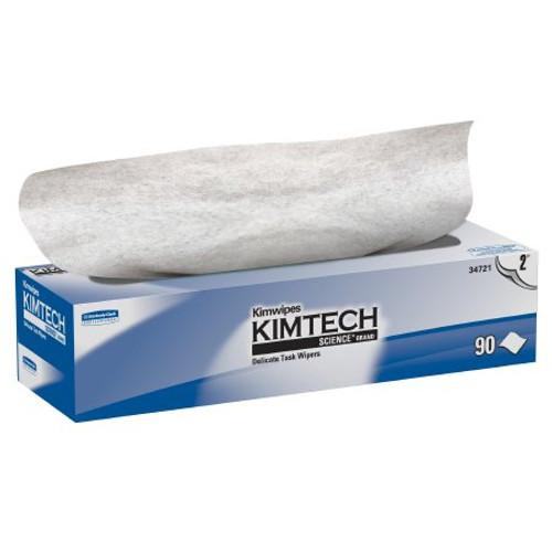Delicate Task Wipe Kimtech Science Kimwipes Light Duty White NonSterile 2 Ply Tissue 14-7/10 X 16-3/5 Inch Disposable 34721