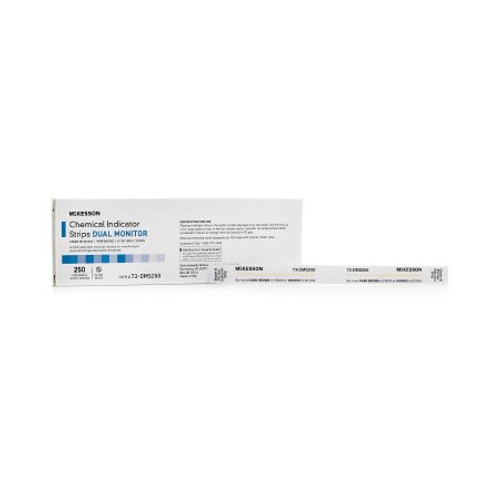 McKesson Sterilization Chemical Indicator Strip Steam / EO Gas 8 Inch 73-DMS250