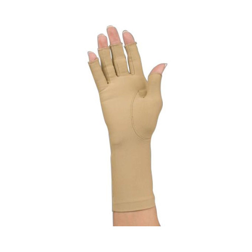 Compression Gloves Rolyan Open Finger Small Over-the-Wrist Left Hand Lycra / Spandex 92744002 Each/1