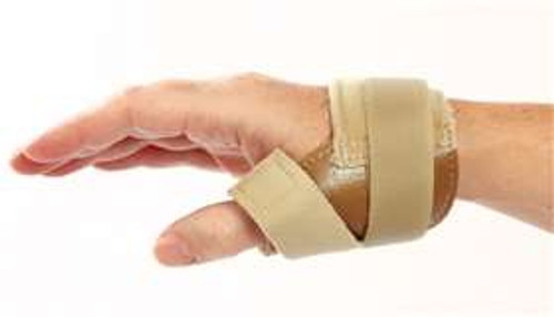 Thumb Support FREEDOM Thumb Stabilizer Adult Large D-Ring / Hook and Loop Strap Closure Left Hand Beige 5109/NA/LL Each/1