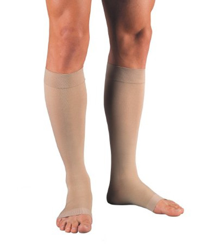Compression Stocking JOBST Relief Knee High Large Beige Open Toe 114627 Pair/1