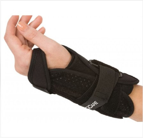 Wrist Brace ProCare Quick-Fit Felt / Nylon Left Hand Black One Size Fits Most 79-87470 Each/1