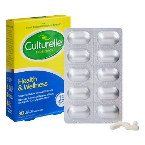 Probiotic Dietary Supplement Culturelle 30 per Bottle Capsule 49100036374 Bottle/1