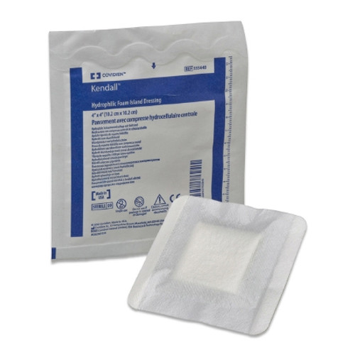Foam Dressing Kendall Foam Plus 8 X 8 Inch Square Non-Adhesive without Border Sterile 55588P