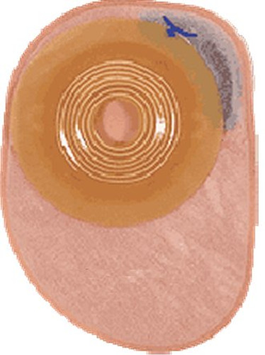 Colostomy Pouch Assura One-Piece System 8-1/2 Inch Length Maxi 1 Inch Stoma Closed End Flat Pre-Cut 12174 Box/30