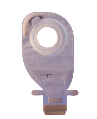 Filtered Ostomy Pouch Assura AC EasiClose Two-Piece System 10-1/4 Inch Length Midi 2 Inch Stoma Drainable 14342 Box/20