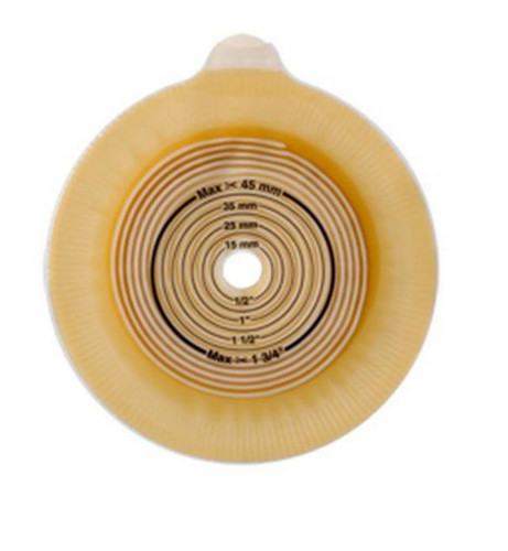 Ostomy Barrier Assura Pre-Cut Standard Wear Pectin Based Adhesive 40 mm Flange Green Code System Synthetic Resin 7/8 Inch Opening 12703 Box/5 Ostomy Barrier Assura Pre-Cut Standard Wear Pectin Based Adhesive 40 mm Flange Green Code System Synthetic Resin 7/8 Inch Opening 12703 Box/5