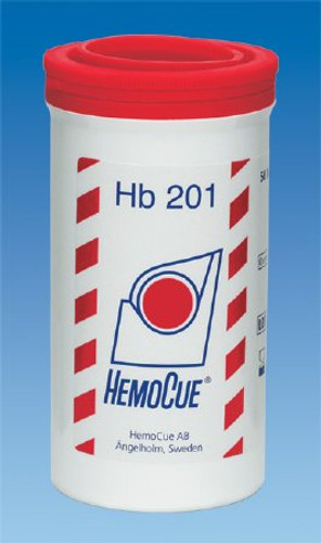 Microcuvette HemoCue Hb 201 Hemoglobin For HemoCue Photometers 50 Microcuvettes per Vial 10 L 111716 Box/4