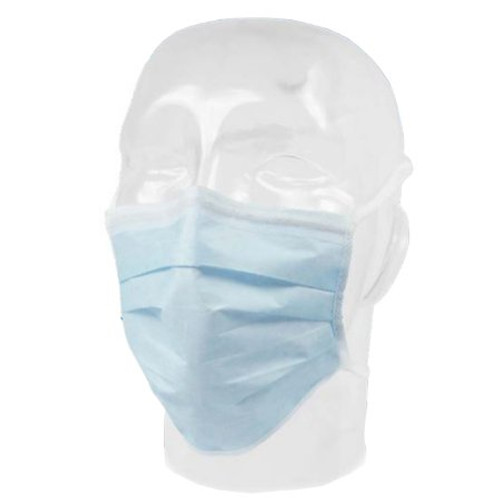 Surgical Mask Comfort-Plus Pleated Tie Closure One Size Fits Most Blue NonSterile Not Rated Adult 65 3110