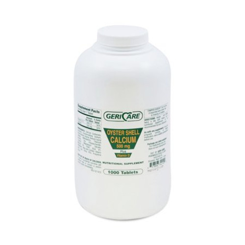 Joint Health Supplement Geri-Care Calcium / Vitamin D 500 mg - 200 IU Strength Tablet 1000 per Bottle 742-10-GCP