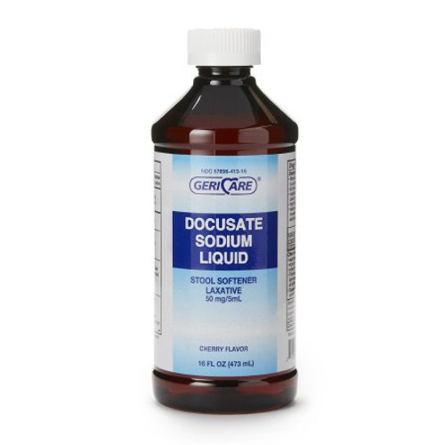 Stool Softener McKesson Brand Liquid 16 oz. 50 mg / 5 mL Strength Docusate Sodium Q402-16-GCP