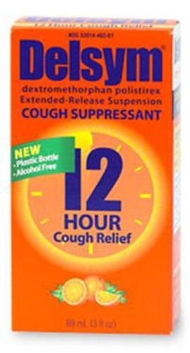 Cold and Cough Relief Delsym 30 mg / 5 mL Strength Liquid 3 oz. 63824017563 Each/1