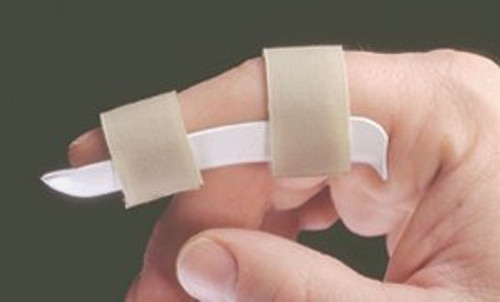Finger Cot Splint Alimed Adult Medium Strap Closure Finger Beige / White 51-152/NA/MD Each/1