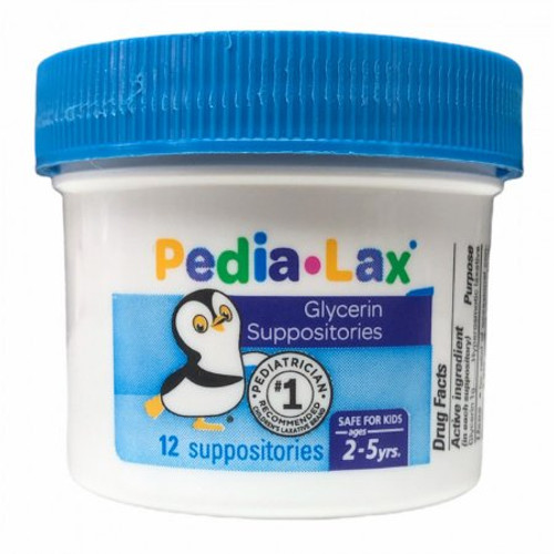 Laxative Pedia-Lax Suppository 12 per Box 1 Gram Strength Glycerin 00132008112 Box/1