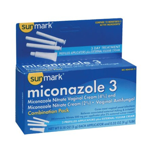 Vaginal Antifungal Kit sunmark 2% Strength / 200 mg Cream / Suppository 49348064573 Each/1