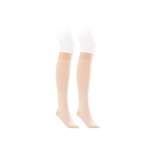 Compression Stocking JOBST Opaque Knee High Medium Natural Closed Toe 115213 Pair/1