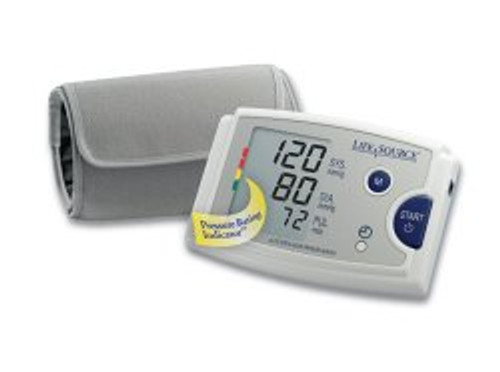 Blood Pressure Monitor LifeSource 1-Tube Automatic Inflation Adult Large Preformed Cuff UA-787EJ Each/1