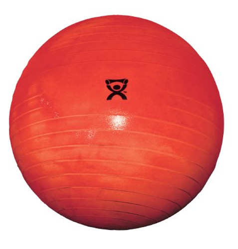 Inflatable Exercise Ball CanDo Deluxe ABS Red 30-1854 Each/1