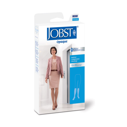 Compression Stocking JOBST Opaque Knee High Small Natural Closed Toe 115212 Pair/1