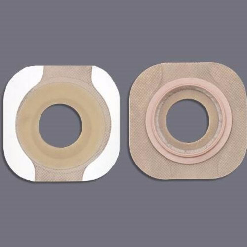 Ostomy Barrier New Image FlexWear Pre-Cut Standard Wear Adhesive Tape 57 mm Flange Red Code System 1-3/4 Inch Opening 14309 Box/5
