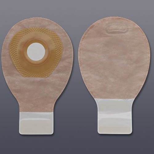 Filtered Ostomy Pouch Premier One-Piece System 7 Inch Length Mini 1-3/8 Inch Stoma Drainable Flat 88735 Box/20