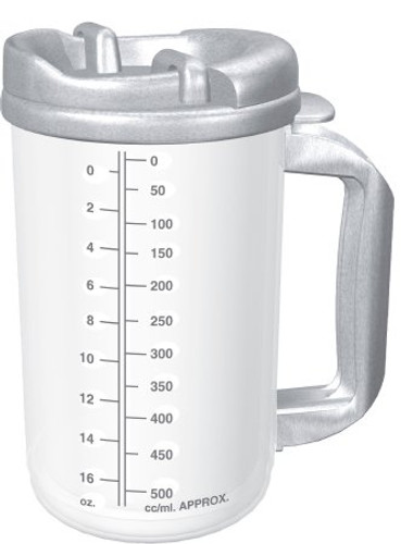 Drinking Mug Whirley-DrinkWorks 20 oz. Clear Cup / Granite Lid Plastic Reusable TM-20