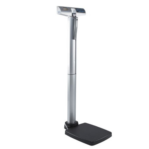 Column Scale with Height Rod Health O Meter Digital Display 550 lbs / 250 kg Capacity Black / Gray AC Adapter / Battery Operated 500KL Each/1