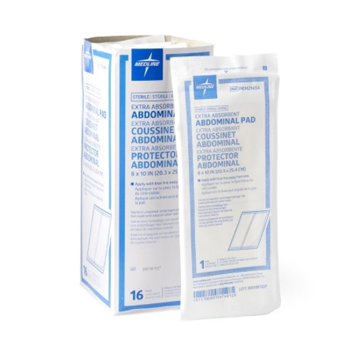 Abdominal Pad Caring Cellulose 8 X 10 Inch Rectangle NonSterile PRM21454