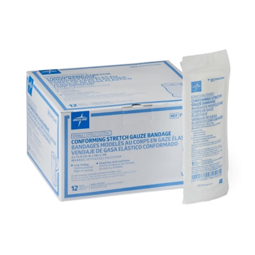 Conforming Bandage Supra Foam Polyester / Rayon 1-Ply 4 X 75 Inch Roll Shape Sterile PRM25498