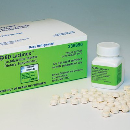 Probiotic Dietary Supplement Lactinex 50 per Bottle Tablet 08290236850 Bottle/1