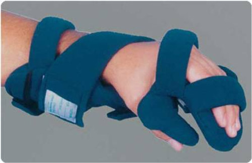Contracture Wrist / Hand / Finger Orthosis Rolyan HANZ Antimicrobial Fabric Left Hand Blue Large 79060402 Each/1