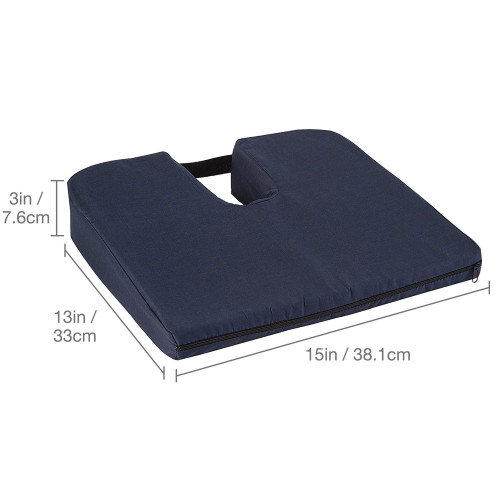 Coccyx Support Seat Cushion 15 W X 14 D Inch Foam 513-7939-2400 Each/1