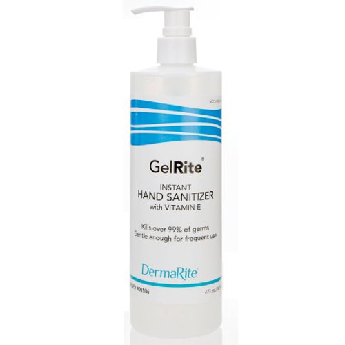 Hand Sanitizer GelRite 16 oz. Ethyl Alcohol Gel Pump Bottle 00106