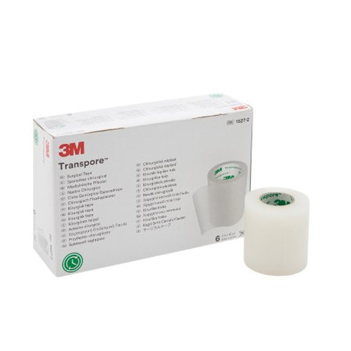 Medical Tape 3M Transpore Porous Plastic 2 Inch X 10 Yard Transparent NonSterile 1527-2