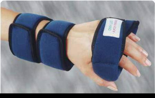 Wrist / Hand / Finger Orthosis Rolyan T-Roll T-Shaped Fabric / Metal Left Hand Gray One Size Fits Most 929362 Each/1