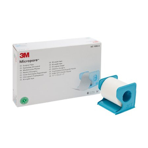 Medical Tape with Dispenser 3M Micropore Skin Friendly Paper 2 Inch X 10 Yard White NonSterile 1535-2