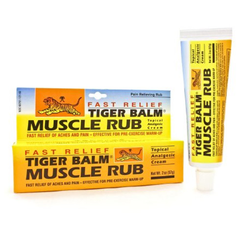 Topical Pain Relief Tiger Balm Active Muscle Rub 15% - 5% - 3% Strength Camphor / Menthol / Methyl Salicylate Ointment 2 oz. 03927844020 Each/1