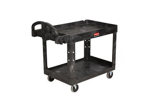 Utility Cart Rubbermaid Structural Foam 26 X 33.25 X 45.25 Inch Black 24-1/2 X 36-1/2 Inch FG452088BLA Each/1