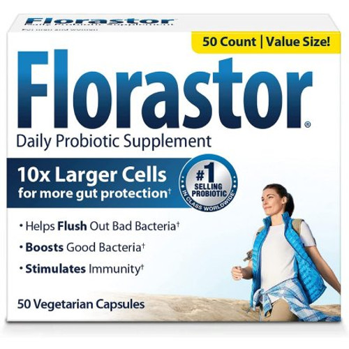 Probiotic Dietary Supplement Florastor 50 per Bottle Capsule 66825000201 Each/1