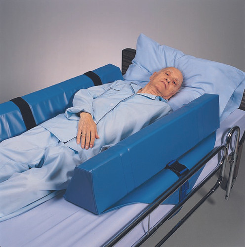 Roll-Control Bed Bolster Skil-Care 34 W X 8 D X 7 H Inch Foam Hook and Loop Strap-Fastening 556012 Each/1