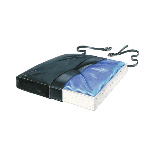 Seat Cushion Thin-Line 16 W X 16 D X 1-1/2 H Inch Foam / Gel 751039 Each/1