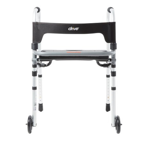 Dual Release Folding Walker Adjustable Height Clever-Lite LS Aluminum Frame 300 lbs. Weight Capacity 29-1/2 to 39 Inch Height 10233 Each/1