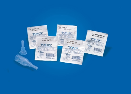 Male External Catheter Pop-On Self-Adhesive Strip Silicone Medium 32302
