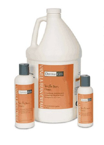 Hand and Body Moisturizer DermaCen Vanilla Bean Cream 8.5 oz. Bottle Vanilla Scent Cream CHG Compatible 23182